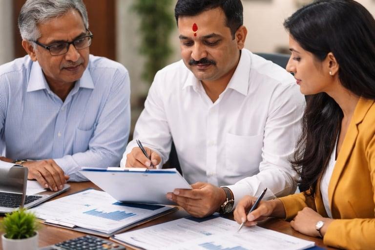 Bank and NBFC relationship manager meeting for business loan approval Mumbai